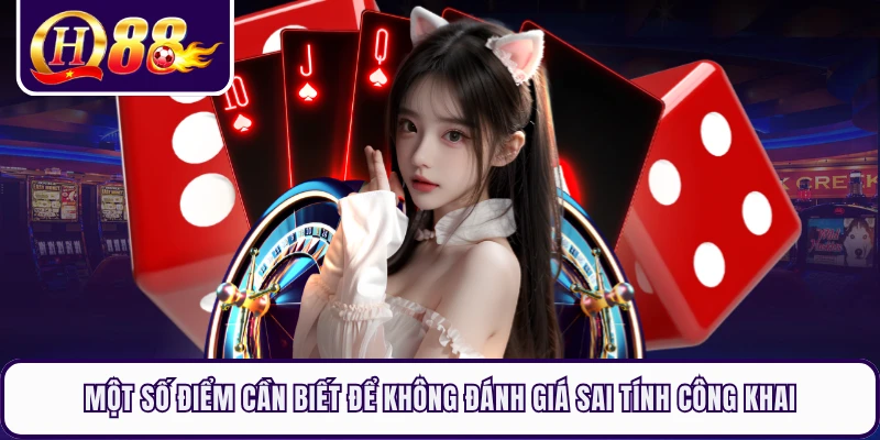 Một số điểm cần biết để không đánh giá sai tính công khai
